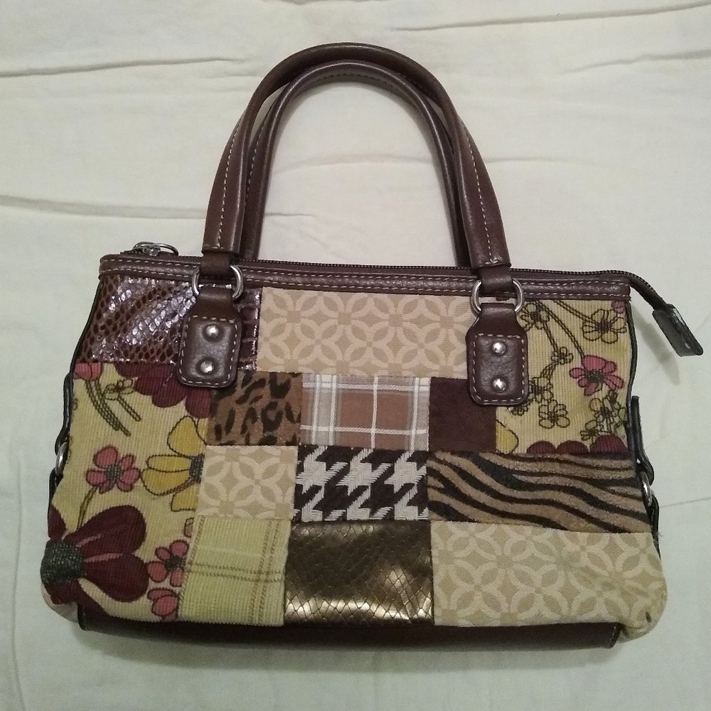 Kim Rogers patchwork handbag (vegan) 🌼👜